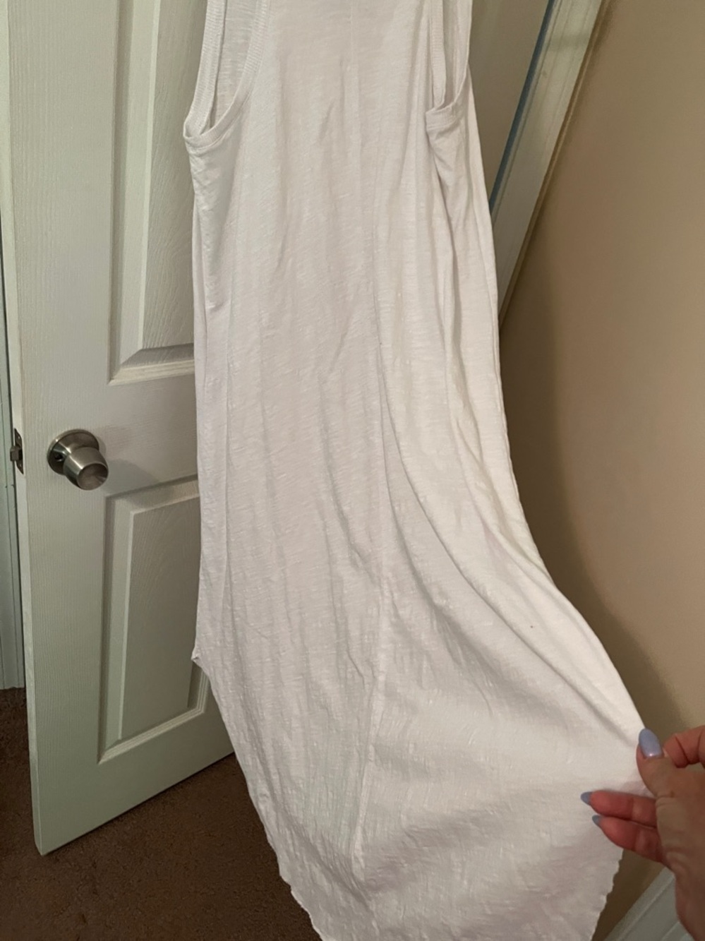 Z Supply White Ribbed Neck Tee - Picture 3 of 3